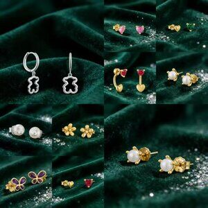 1pcs TOUS Vermeil Silver Bear Mini Gold Pushback 925 S925 Earrings ⚠️ 72hr OFFER